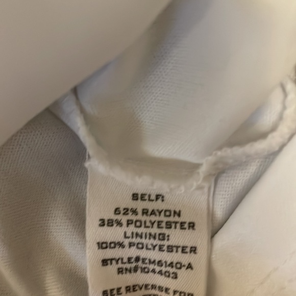 Women’s E&M White & Blue Floral Dress, Size S - Picture 4 of 6